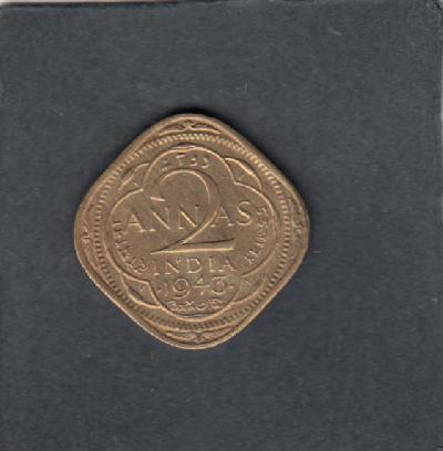 Beschrijving: 2 Annas GEORGE VI